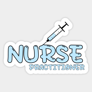 Nurse Practitioner (NP) Blue Sticker